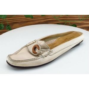 Tommy Bahama Size 6.5 M Beige Mule Shoes Leather‎ Women